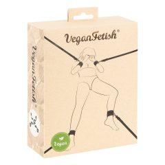 Vegan Fetish - Bettfessel-Set (schwarz)