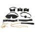 Bad Kitty - Bondage-Set im Etui - 7-teilig (schwarz-gold)
