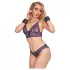 Bad Kitty - Fesseln mit Kette (schwarz-rosegold)