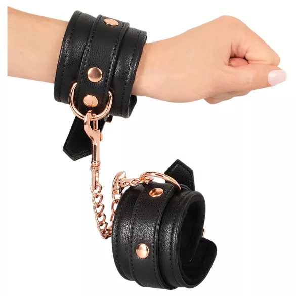 Bad Kitty - Fesseln mit Kette (schwarz-rosegold)