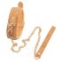 Vegan Fetisch - Halsband mit Leine (Kork) 