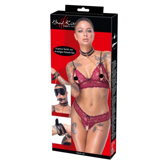 Bad Kitty - Bondage-Set - 6-teilig (schwarz)