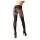 Cottelli - gemusterte, offene Strumpfhose (schwarz) - 4/L