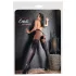 Cottelli - gemusterte, offene Strumpfhose (schwarz) - 5/XL