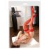 Cottelli - Satinsatin-Strümpfe (rot) - 3/M-L