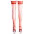 Cottelli - Satinsatin-Strümpfe (rot) - 4/L