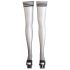 Cottelli - Schwarze Strümpfe mit Streifenrand - 3/M-L