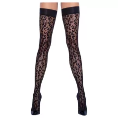 Cottelli Legwear - Leopardenmuster Strümpfe (schwarz) - 3
