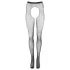 Cottelli Legwear - Offene, glänzende Strümpfe - Schwarz (S-L)