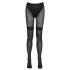 Cottelli - Offene Strümpfe mit Netzdetails (schwarz) - 3