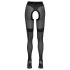 Cottelli - Offene Strümpfe mit Netzdetails (schwarz) - 3