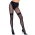 Cottelli - Offene Strümpfe mit Netzdetails (schwarz) - 5