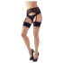 Cottelli Legwear - Strümpfe mit Streifen und Schleifen hinten (natur)