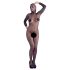 Mandy Mystery - Ganzkörper-Netz Catsuit mit Maske - Schwarz (S-L)