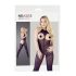 NO:XQSE - Offener Neckholder-Sexoverall - Schwarz (S-L)