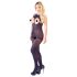 NO:XQSE - Offener Neckholder-Sexoverall - Schwarz (S-L)