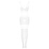 Obsessive G330 - Transparentes, gemustertes Overall (Weiß)