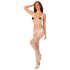 Obsessive G330 - Transparentes, gemustertes Overall (Weiß) - XL/2XL