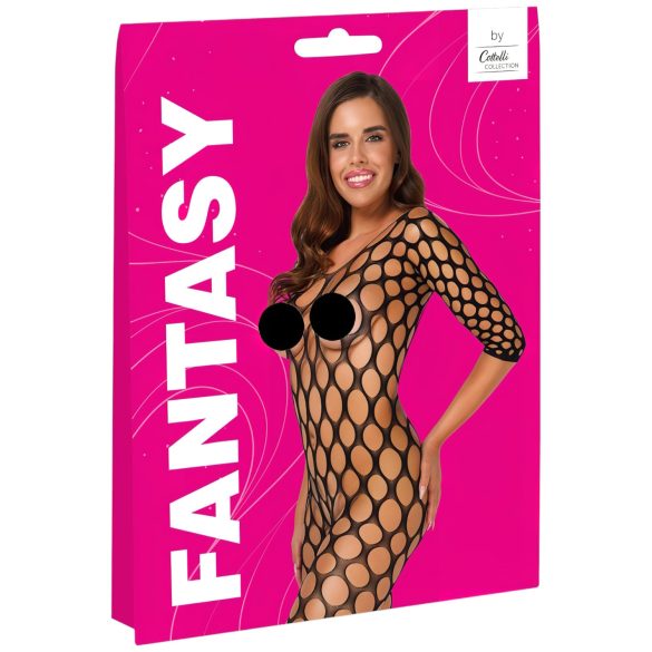 Cottelli - Netz-Catsuit (schwarz) - S-L