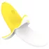Lonely - Akku, wasserdichter Bananen-Vibrator (gelb-weiß)