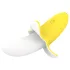 Lonely - Akku, wasserdichter Bananen-Vibrator (gelb-weiß)