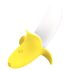 Lonely - Akkulade, wasserdichter Bananenvibrator (gelb-weiß)
