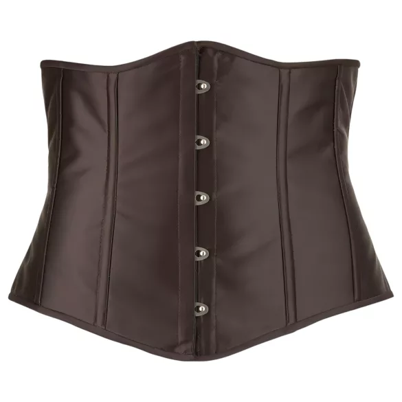Cottelli Plus Size - Satin Korsett (schwarz) - 2XL