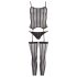NO:XQSE - Transparenter, gestreifter Set (S-L)