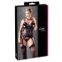 Cottelli - Florales Plus-Size Damenoberteil (Schwarz)