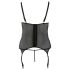 Cottelli - Florales Plus-Size Damenoberteil (Schwarz)