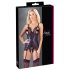 Cottelli - Spitzen-Top mit offenem Design und Tanga (schwarz) - M