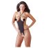 NO:XQSE - Offenes, Strass-verziertes Bodysuit - Schwarz (S-L)