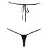 NO:XQSE - Offenes, Strass-verziertes Bodysuit - Schwarz (S-L)