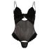 Cottelli - Samtweicher, variabler Body (schwarz)