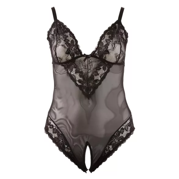 Cottelli Plus Size - Spitzenbody (schwarz)