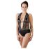 Cottelli - Spitze Body mit Halsband (Schwarz)