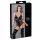Cottelli Bondage - glänzender Body mit Handschellen (schwarz) - M
