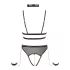 Cottelli Bondage - Strappy Open-Body mit Ketten (Schwarz) - L