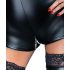Noir - Glänzender Langarm-Short-Overall (Schwarz) - M