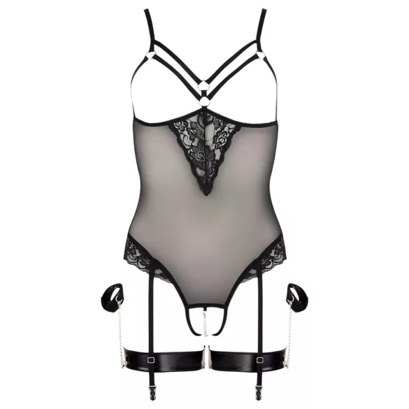 Cottelli Bondage - Metallringe Body & Handfesseln (schwarz) - XL