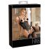 Abierta Fina - Funkelnder Spitzenteddy mit offenen Details (Schwarz) - 80C/M