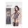 NO:XQSE - Wellenförmiges Body- und Straps-Set - Schwarz (S-L)