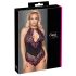 Cottelli Plus Size - Blumenkörper, schwarz-lila
