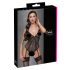 Cottelli - Strumpfhalter, Spitzen-Body mit offenem Design (schwarz) - M