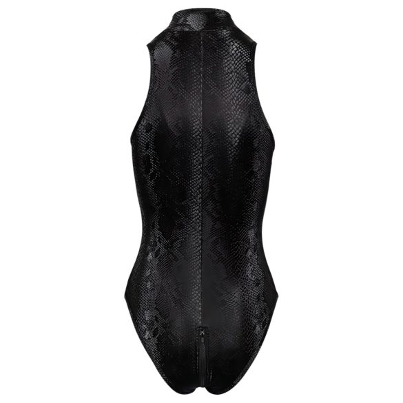 Cottelli Party - Schlangenhautmuster Body (schwarz) - L