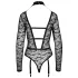 Cottelli - transparenter Riemenbody (schwarz) - M