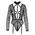 Cottelli - transparenter Riemenbody (schwarz) - M