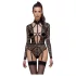 Cottelli - transparenter Riemenbody (schwarz) - L