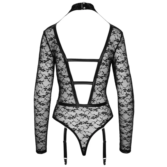 Cottelli - transparenter Riemenbody (schwarz) - L