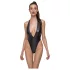 Cottelli Party - Glänzender Neckholder-Body (Schwarz)
